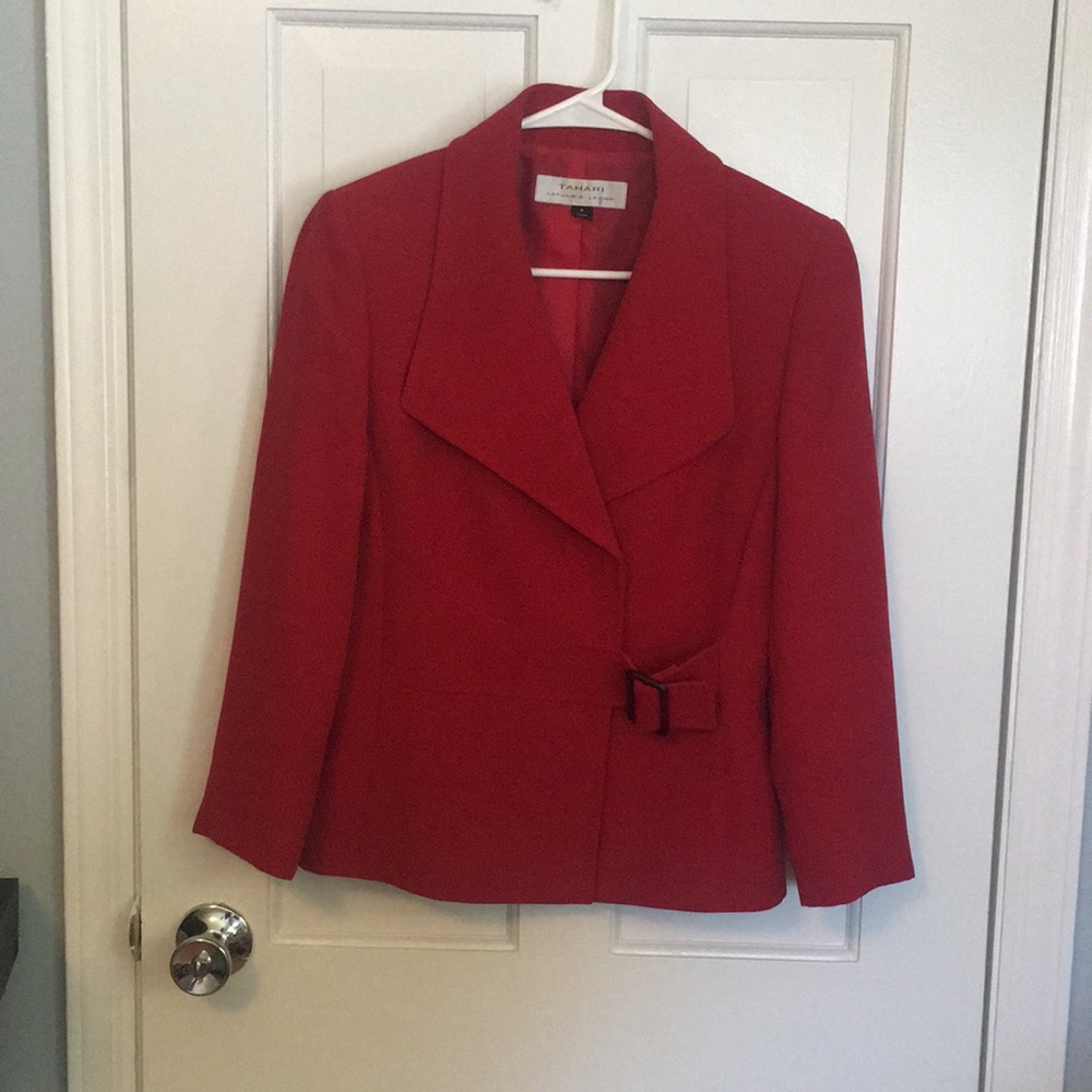 Tahari Red Suit